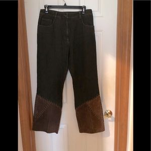 Size 4 Nancy Bolen City Girl dark brown jeans